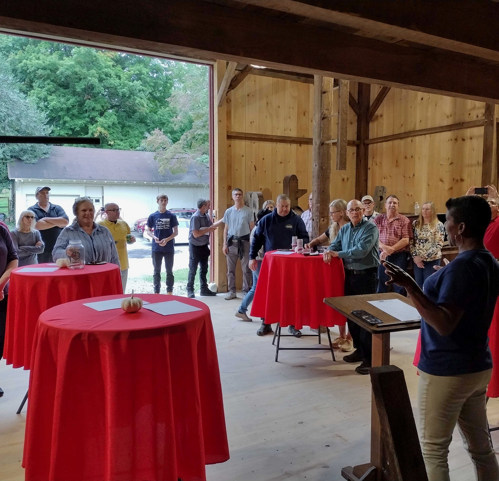 Event in barn