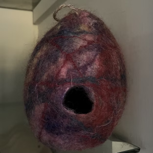 Felted Bird House